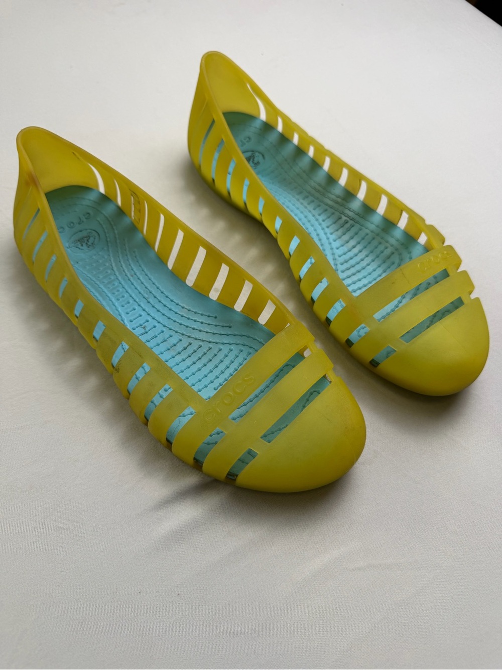 Crocs Adrina II jelly Flats rubber slip on Shoes size 8